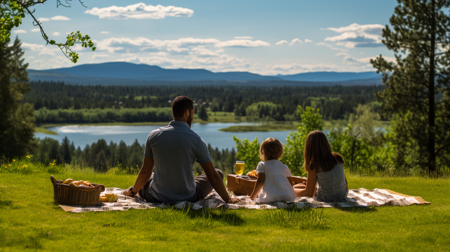 Familienpicknick auf idyllischem Grün: Eine Steueroase im Freien