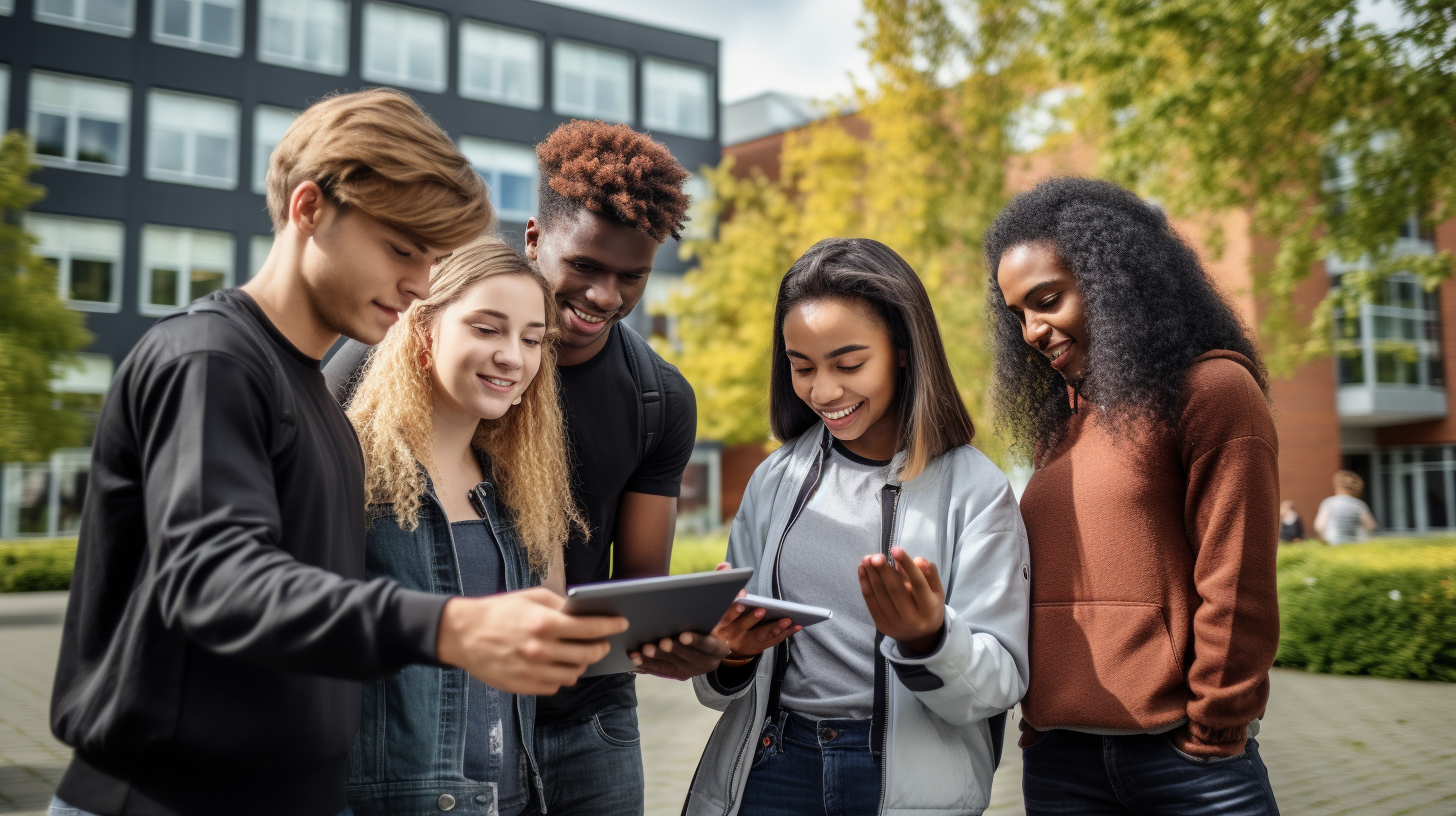 Finanzdiskussion und Banking-Apps: Studentenvielfalt trifft Technologie