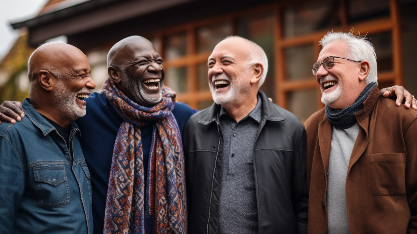Fröhliche Rentner: Vielfalt und Wohlstand im Ruhestand
