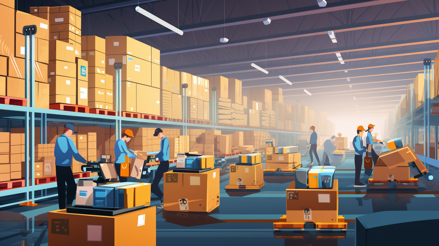 Moderne Logistik: Effizienz und Hightech im Warenlager