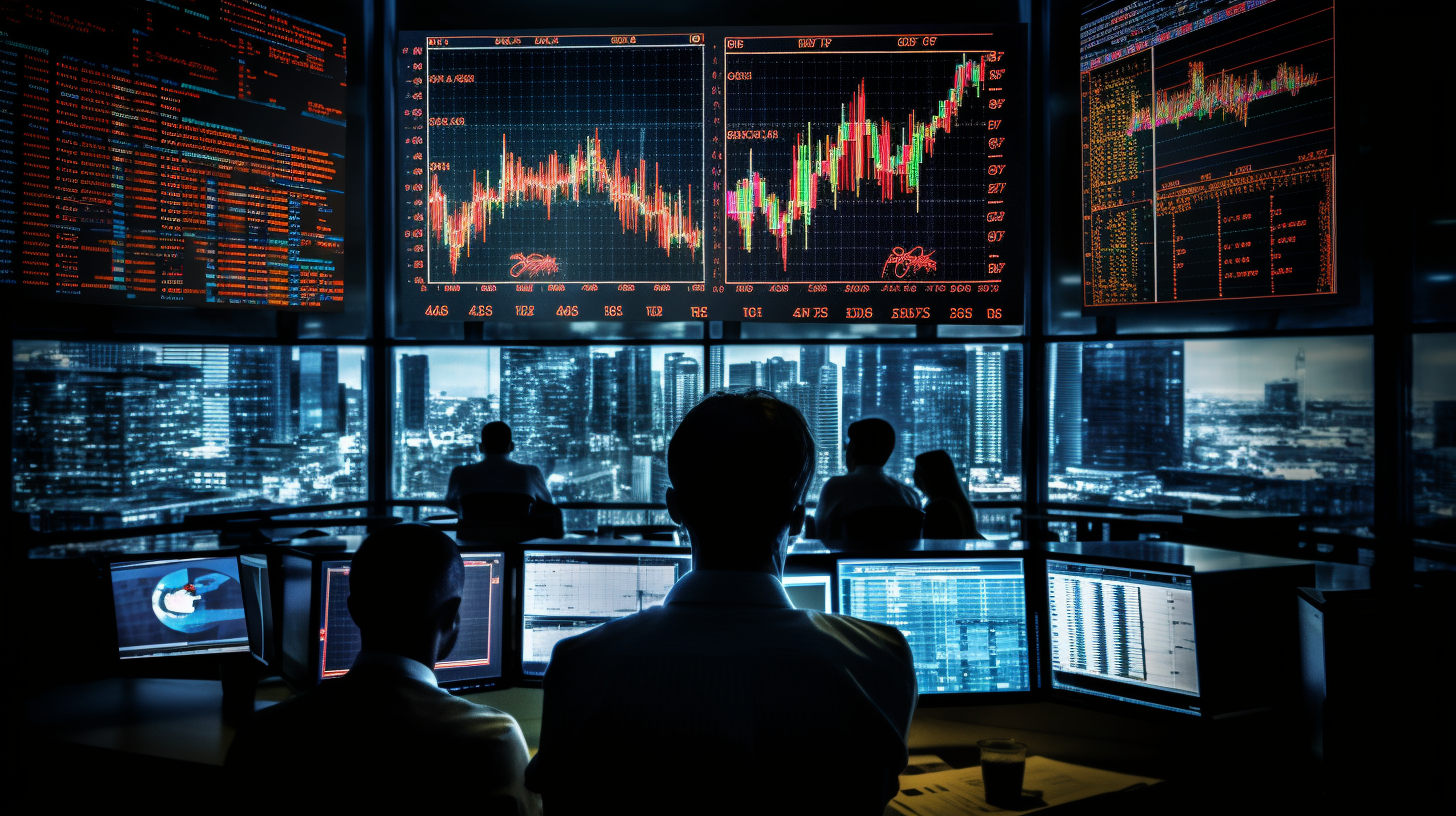 Börsenmonitor mit ETF-Kursen und fokussierten Händlern