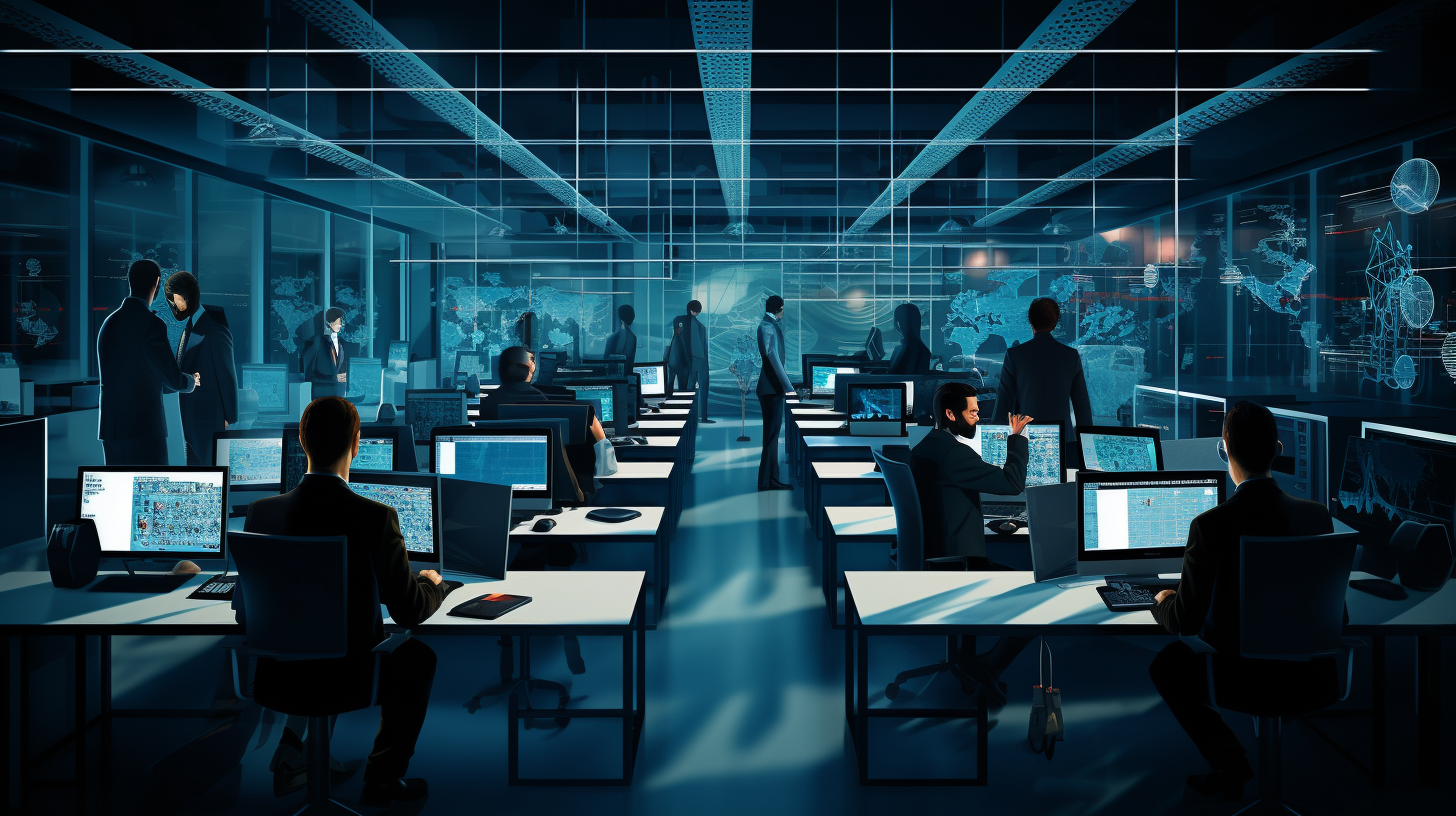 Proaktives Cybersecurity-Training im geschäftigen Büroalltag
